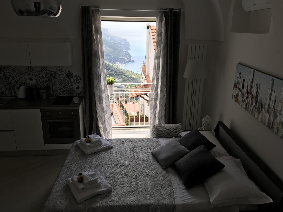 Chez Rosa - Cozy Sea View Openspace - 10Mins From Belmond Caruso Ravello Exteriér fotografie